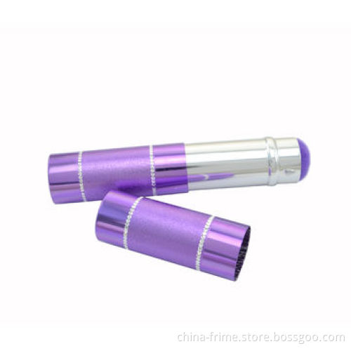 Retractable brush, Professional soft synthetic hair with glossy ferrule cosmetic powder brush